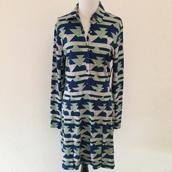 Rachel Roy Tribal Long Sleeve Dress size L - Picture 1 of 6